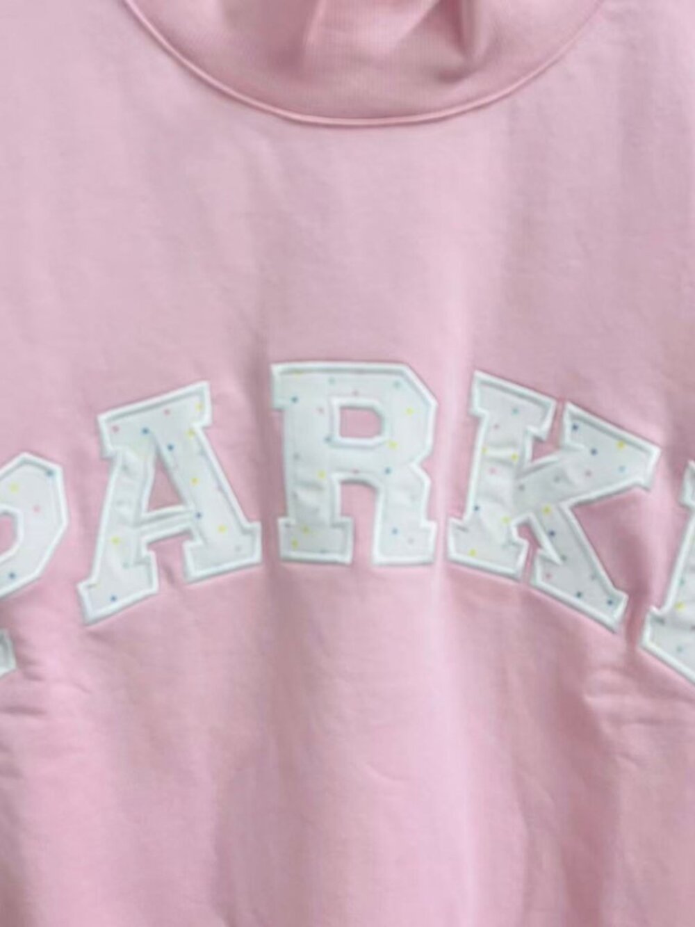 PARKE Pink Mock Neck Sweatshirt - Picture 2 of 7